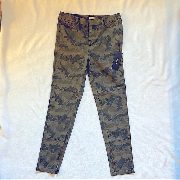 Ecru Moto Camo Pants Size 4 - Picture 3 of 6